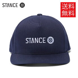 【送料無料】STANCE ICON スナップバック キャップ ネイビー 帽子 紺 SNAPBACK HAT Navy スタンス フリーサイズ メンズ レディース 男女兼用