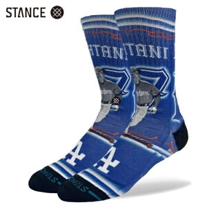 STANCE x Mister Cartoon x ��J�ĕ�(LA Dodgers) OHTANI CARTOON �R���{ �\�b�N�X �u���[ �C�� ���� �� SOCKS Blue �X�^���X x �~�X�^�[�J�[�g�D�[�� x Shohei Ohtani(�h�W���[�X) �T�C�YL(25.5-29.0cm)