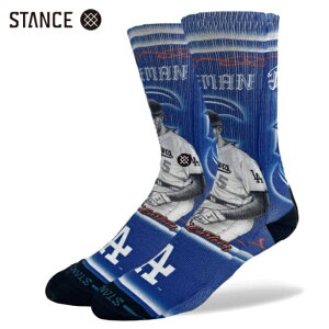 STANCE x Mister Cartoon x Frederick Charles Freeman(LA Dodgers) FREEMAN CARTOON �R���{ �\�b�N�X �u���[ �C�� ���� �� SOCKS Blue �X�^���X x �~�X�^�[�J�[�g�D�[�� x �t���f�B�E�t���[�}��(�h�W���[�X) �T�C�YL(25.5-29