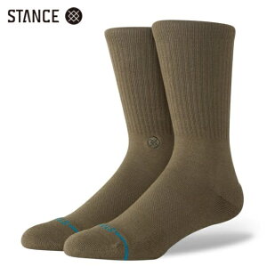 STANCE ICON ORGANIC �\�b�N�X �_�[�N�O���[�� �C�� �� ���n SOCKS DarkGreen �X�^���X �T�C�YL 25.5-29.0cm