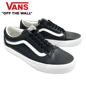 VANS OLD SKOOL �X�j�[�J�[ �I�[���h�X�N�[�� ���U�[�u���b�N/�g�D���[�z���C�g �� �C VN000E9TBPA Leather Black/True White �o���Y