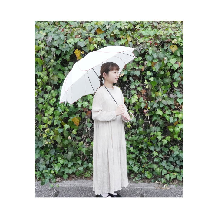 楽天市場】【人気商品】花びら 傘 バイカラーパイピング ロング 晴雨 