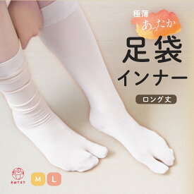 【冬の定番人気】足袋インナー ロング 東レ ハイソックス ストレッチ タイツ 防寒 白 ベージュ 肌色 重ねばき 暖かい 保温 ヒート ふぃっと インナー足袋 選べる2サイズ ML 22.5cm〜27cm対応 冬用 レディース メンズ 男女兼用 和装小物 着物 街着 おしゃれ 送料無料