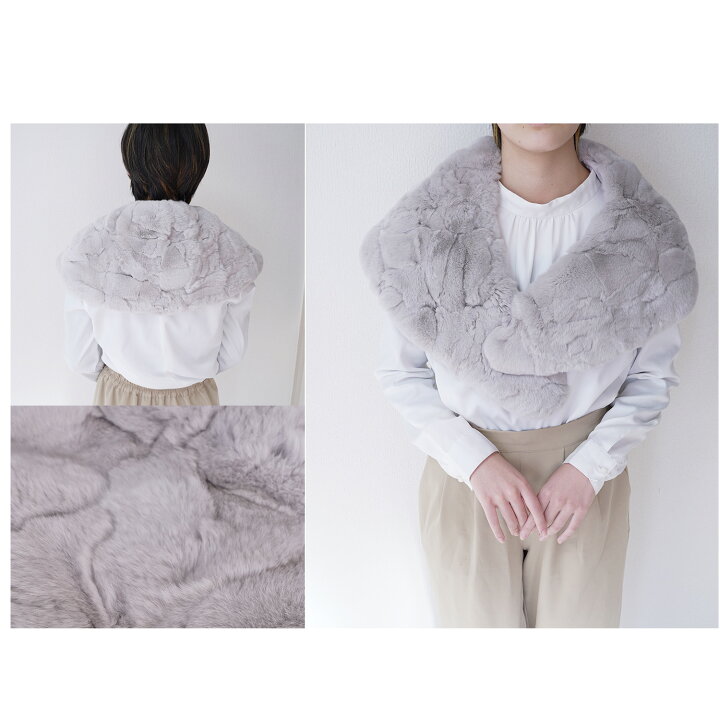 楽天市場】成人式 ショール 振袖 ファー リアルファー 女性 レディース  