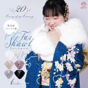 ＼成人式・卒業式に♪／ファー ショール 成人式 振袖 ストール 大ボリューム フォックス調 フェイクファー ハイクラス…