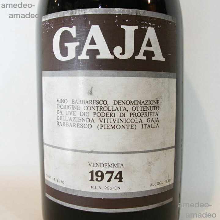 楽天市場】【1974年】 バルバレスコ ガヤ Barbaresco Gaja イタリア 