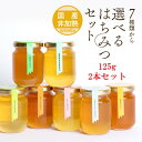 【6/22 20:00～300円OFFクーポン配布中！】はちみつ 国産 非加熱 無添加 お試しセット 125g 2本 母の日 自宅用 お歳暮 敬老の日 お中元 ハニー ハチミツ プレゼント 蜂蜜 福袋 アメリア 西村はちみつ