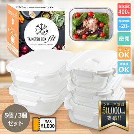 1000円クーポン発行中 耐熱容器 耐熱ガラス容器 【栄養管理士推薦】 フタをしたまま電子レンジOK タッパー TAINETSU BOX fit 密閉 オーブン 冷凍 食洗機 食器洗浄機 対応 コンテナ 角型 BPAフリー 作り置きおかず 保存容器 保存 耐熱皿 長方形 正方形 ギフト プレゼント