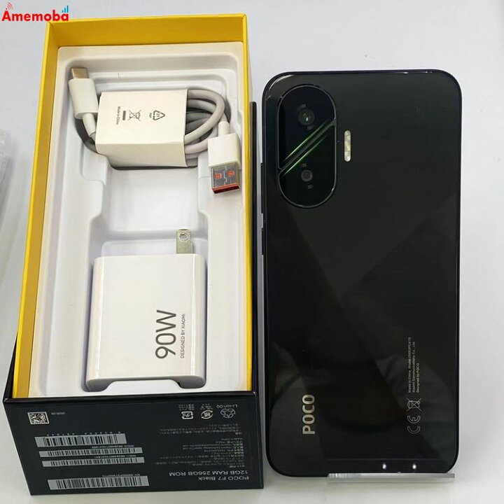 楽天市場】【中古】Xiaomi POCO F7 12GB/256GB ブラック 23113RKC6G 