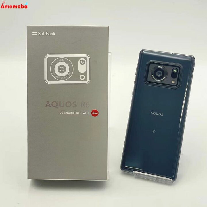 楽天市場】【中古】AQUOS R6 128GB ブラック A101SH SoftBank版SIM 