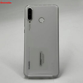 【中古】HUAWEI P30 lite 64GB パールホワイト MAR-LX2J SIMフリー 美品