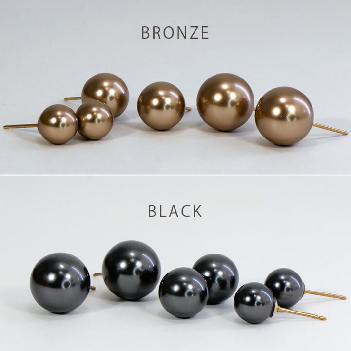 楽天市場】【選べるサイズと色】 パール ピアス / Swarovski スワロ  