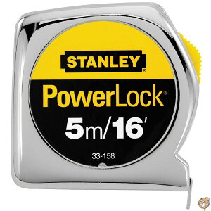 �y�N�[�|���z�M���zStanley33-158Powerlock Metric & Inch Tape Rule-3/4"X16 PWRLCK TAPE RULE (���s�A���i)