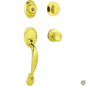 y|Cg3{4&5zKwikset Dakota Single Cylinder Handleset w/Tylo Knob featuring SmartKey in Polished Brass [sAi]