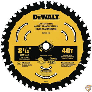 y|Cg3{2028ԁzfEHg(DEWALT) Circular Saw Blade, Tungsten Carbide, 40 Teeth, 8-1/4-In. DWA181440