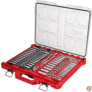 �y�N�[�|���z�M���zMilwaukee 48-22-9486 1/4"-3/8�h Ratchet Socket Set w/PACKOUT Case - 106pc