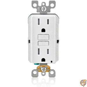 Leviton self-test SmartLockPRO�X�����R�d�Ւf��s���h�~�R���Z���g��LED�C���W�P�[�^ 15 Amp 3 Pack �z���C�g GFTR1-3W