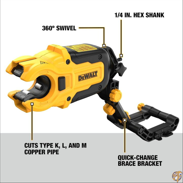 楽天市場】DEWALT IMPACT CONNECT 銅パイプカッター インパクト 