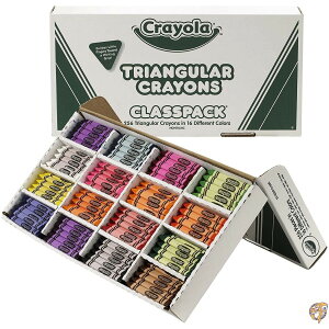 y8888~N[|20lzClasspack Triangular Crayons, 16 Colors, 256/BX (sAi) 