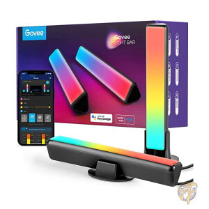 Govee �S���F �C���e���A���C�g LED���C�g�o�[ �u �Q�[�~���O���[�� �u���b�N H60561D1