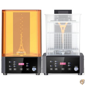 【15日1000円クーポン!10名様】Creality（クリアリティ） 洗浄&硬化 UW-01 2イン1マシン Creality 樹脂 3Dプリンター用 UV硬化ロータリーボックスバケツ LCD/DLP/SLA用 サイズ7.42x6x7.8インチ