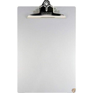 y|Cg3{4&5zAluminum Clipboard w/High-Capacity Clip, 1" Capacity, Holds 8 1/2 x 12, Silver (sAi)