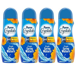 Purex Crystals 洗濯用香りブースター フレッシュスプリングウォーターの香り 21oz ★4本セット★ Purex Crystals In-Wash Fragrance and Scent Booster 香りが続く まとめ買い アメリカ洗剤用品