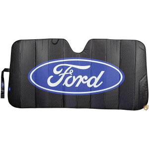 Plasticolor 003858R01 ブラックマット仕上げ 車 トラック SUV フロント フォード ロゴ フロントガラス サンシェード 送料無料