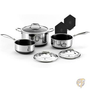 �y�N�[�|���z�M���z�� 6�_�Z�b�g �m���X�e�B�b�N �ܓ��t�� 1.8L 2.8L 7.5L �W�t�� BNPTTV08-ST HexClad �w�b�N�X�N���b�h