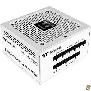 Thermaltake Toughpower GF A3 Snow Edition 850W 80+ S[h tW[ SLI/Crossfire Ready ATX 3.0 d PCIe Gen.5 450W 12VHPWRRlN^t PS-TPD-0850FNFAGU-N