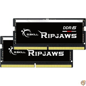y8888~N[|20lzG.SKILL Ripjaws DDR5 SO-DIMM V[Y RAM 32GB (2x16GB) 4800MT/s CL34-34-34-76 1.10V Aobt@[h mECCm[gubN/m[gp\R (F5-4800S3434A16GA2-RS)