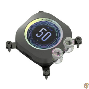 y1000~N[|1026ԁzCORSAIR XC7 RGB Elite LCD CPU EH[^[ubN - 480x480 IPS LCDXN[ 31 LED USB-C Intel LGA 1700AAMD AM5ȍ~ɑΉ XeXO[