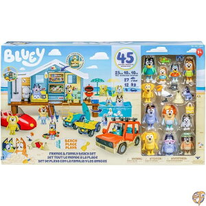 Bluey Friends & Family r[`Zbg - House Playset 45s[X ɂ̃KZbg LTCY XebJ[V[gt