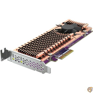 QNAP QM2-2P-344A fA M.2 PCIe SSDgJ[hAő2M.2 2280/22110tH[t@N^[M.2 (Gen3 x4) SSDT|[gAPCIe Gen3 x4zXgC^[tFCXA[vt@CuPbgv[hASS