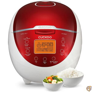 y|Cg3{4&5zCuckoo CR-0655F 6 Cup Electric Warmer Rice Cooker, 110v, Red by