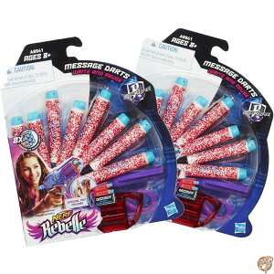 y20l888~N[|zMzNerf Rebelle Message Dart Refill (2 Pack) 16 Darts, 2 Pens, Decoders