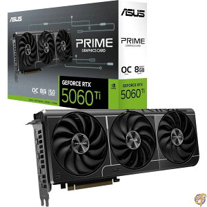 �y�N�[�|���z�M���zASUS SFF-Ready Prime GeForce RTX 5060 Ti 8GB GDDR7 OC�G�f�B�V�����O���t�B�b�N�X�J�[�h (PCIe 5.0�A8GB GDDR7�AHDMI/DP 2.1�A2.5�X���b�g�AAxial-tech�t�@���A�f���A��BIOS)�B