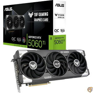 �y�N�[�|���z�M���zASUS TUF Gaming GeForce RTX  5060 Ti 16GB GDDR7 OC Edition �Q�[�~���O�O���t�B�b�N�X�J�[�h (PCIe 5.0�AHDMI/DP 2.1�A3.1�X���b�g�A�~���^���[�O���[�h�R���|�[�l���g�A�ی�PCB�R�[�e�B���O