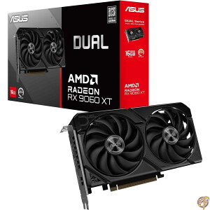 �y�N�[�|���z�M���zASUS Dual Radeon RX 9060 XT 16GB GDDR6�O���t�B�b�N�X�J�[�h (PCIe 5.0�AHDMI 2.1b�ADisplayPort 2.1a�A2.5�X���b�g�f�U�C���AAxial-tech�t�@���f�U�C���A0dB�e�N�m���W�[�Ȃ�)�B
