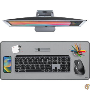 �y�ő�2026�~�N�[�|���z�M���zLogitech�i���W�N�[���j�f�X�N�}�b�g - Studio Series ���@�\��^�f�X�N�p�b�h�A�}�E�X�p�b�h�A����~�ߕt�f�X�N�v���e�N�^�[�A�ϐ��E���ϋv�݌v�i�~�b�h�O���[�j