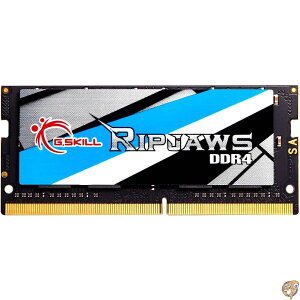 G.SKILL Ripjaws DDR4 SO-DIMM �V���[�Y RAM 8GB (1x8GB) 2666MT/s CL19-19-19-43 1.20V �A���o�b�t�@�[�h �m��ECC�m�[�g�u�b�N/�m�[�g�p�\�R�������� SODIMM (F4-2666C19S-8GRS)