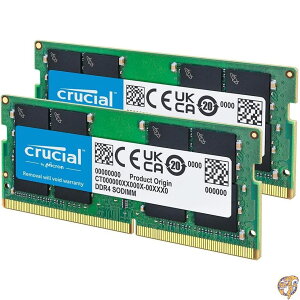 Crucial �m�[�gPC�p���݃����� 16GB(8GBx2��) DDR4 2400MT/s(PC4-19200) CL17 SODIMM 260pin CT2K8G4SFS824A