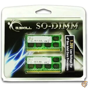 G.SKILL8�M�K�o�C�g�i2×4 GB�j1600 SO-DIMM DDR3L�iPC3L12800�j�m�[�g�p�\�R���̃��������f��F3-1600C9D-8GSL204�s��DDR3