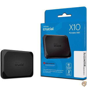 �y�ő�2026�~�N�[�|���z�M���zCrucial(�N���[�V����) X10 �u���b�N �O�t�� SSD 4TB USB3.2/Type-C iPhone15�V���[�Y����m�F�� �ő�Ǎ����x2100MB/�b Mylio���f�� CT4000X10SSD9C02
