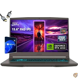 �y�N�[�|���z�M���zmsi Thin 15 15.6�C���` 144Hz �Q�[�~���O�m�[�g�p�\�R�� AMD R5-7535HS RTX 4050 Window 11 Pro HDMI�t�� (16GB RAM | 1TB PCIe SSD+pro)
