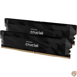 �y�N�[�|���z�M���zCrucial Pro DDR5 RAM 32GB�L�b�g (2x16GB) 6400MHz CL32 �I�[�o�[�N���b�N�f�X�N�g�b�v�Q�[�������� Intel XMP 3.0 & AMD Expo�Ή� �u���b�N - CP2K16G64C32U5B