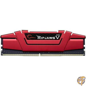 �y�N�[�|���z�M���zG.SKILL Ripjaws V�V���[�Y DDR4 RAM 8GB (1x 8GB) 2666MT/s CL19-19-19-43 1.20V Intel AMD �f�X�N�g�b�v�R���s���[�^������ UDIMM - ���b�h (F4-2666C19S-8GVR)
