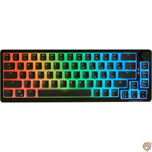 G.SKILL KM250 RGB 65% (67�L�[) ���J�j�J���L�[�{�[�h�APBT�f���A���C���W�F�N�V�����L�[�L���b�v (�u���b�N)