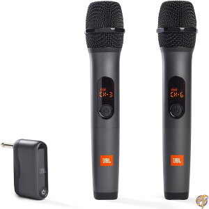 JBL ���C�����X�}�C�N 2�{�Z�b�g �f���A���`���l�����V�[�o�[�t�� �u���b�N | Original Pro Sound���� ���������C�����X�V�X�e��