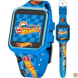 Hot Wheels�i�z�b�g�E�B�[���j�L�b�Y �X�}�[�g�E�H�b�` - �^�b�`�X�N���[�� �J���� �Q�[�� �^�� �����v �A���[�����^�C�}�[���� ���[�V���O�f�U�C�� USB�[�d�� �������14cm�`20cm�Ή�